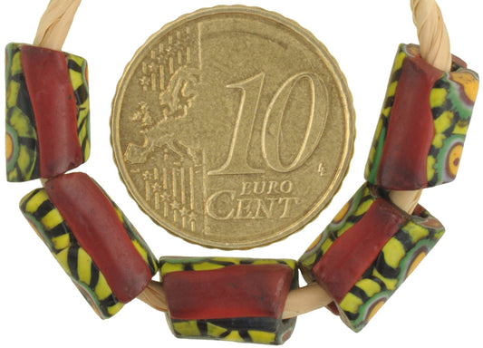 Antique Venetian Millefiori African Trade Beads - Mosaic Glass, 11Mm - alternate view