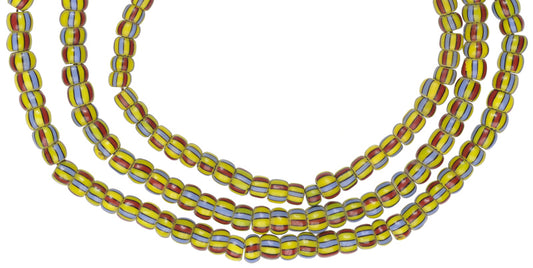 Round 2-Layer Chevron Beads - Antique Venetian Strand, 27.5" - alternate view