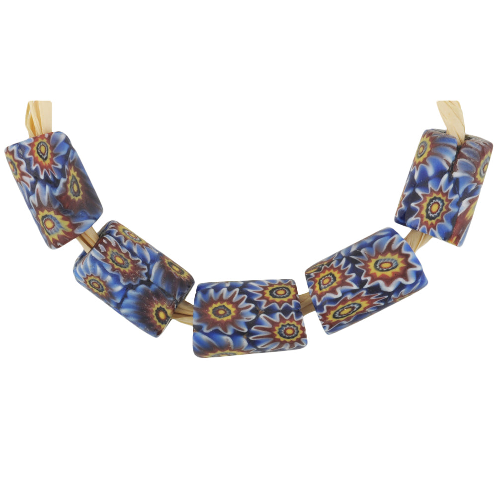 Antique Venetian Millefiori Mosaic Glass African Trade Beads