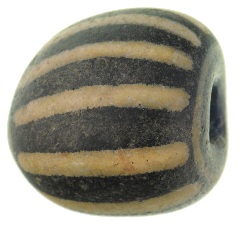 Rare Speo 3 Layer Venetian Chevron Bead | Antique Trade Glass - zoomed-in detail