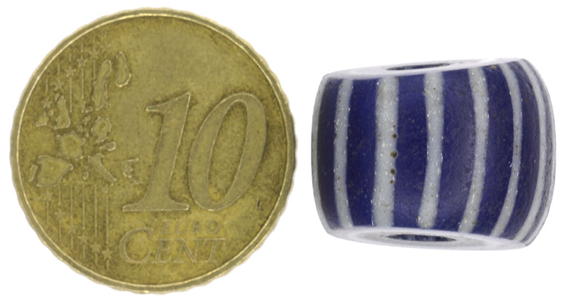 Rare 3-Layer Speo Chevron Bead - Antique Venetian Trade Glass - close-up