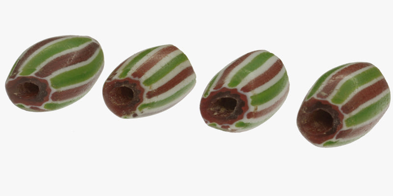 Antique 4-Layer Chevron Bead Strand - Venetian Trade Beads 25.5" - alternate view