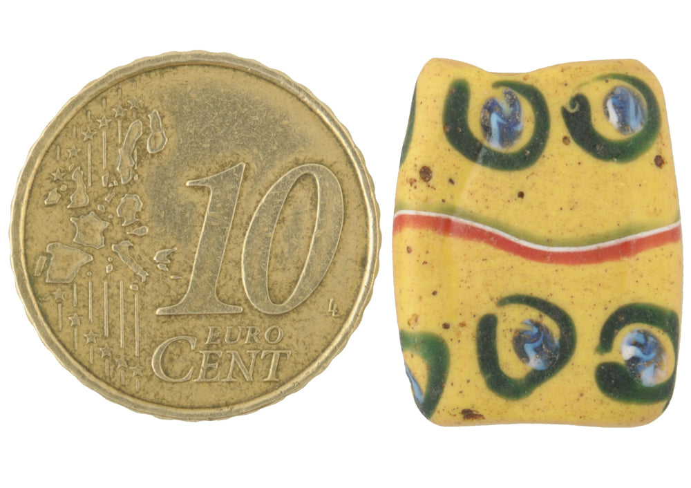 Antique Tabular "Eye" Fancy Venetian Wound Glass Trade Bead 19Mm - alternate view