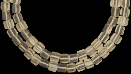 Vintage Translucent Cube Czech Glass Trade Beads - Early 1900S - alternate view