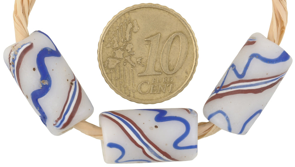 Rare Antique Fancy Venetian Lampwork Glass Trade Beads - African Trade - alternate view