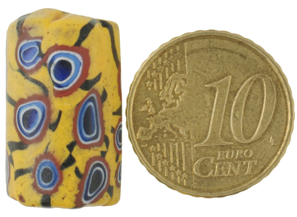 Antique Venetian Millefiori Mosaic Glass Trade Bead, 22Mm, African Trade - alternate view