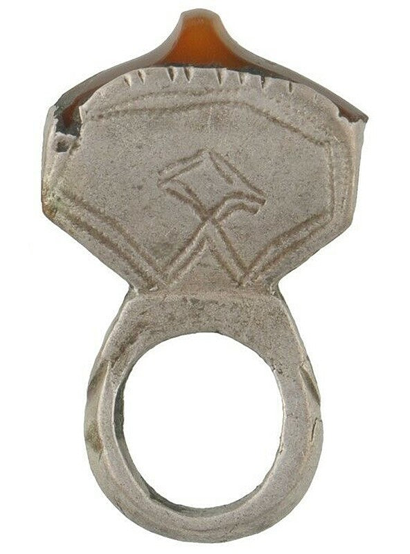 Old Tuareg Silver Hair Ornament Pendant Jewelry African Niger Nigeria Mali - alternate view