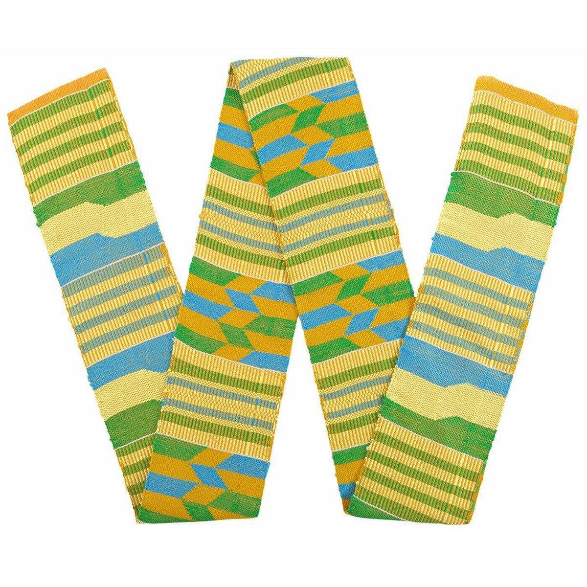 Handcrafted Ashanti Kente Scarf From Ghana - A Symbol Of Heritage