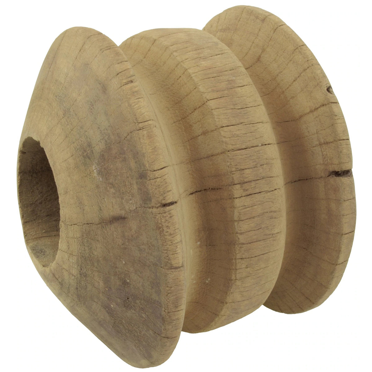 Tuareg Wooden Pulley – Authentic Sahara Water Well Tool from Niger