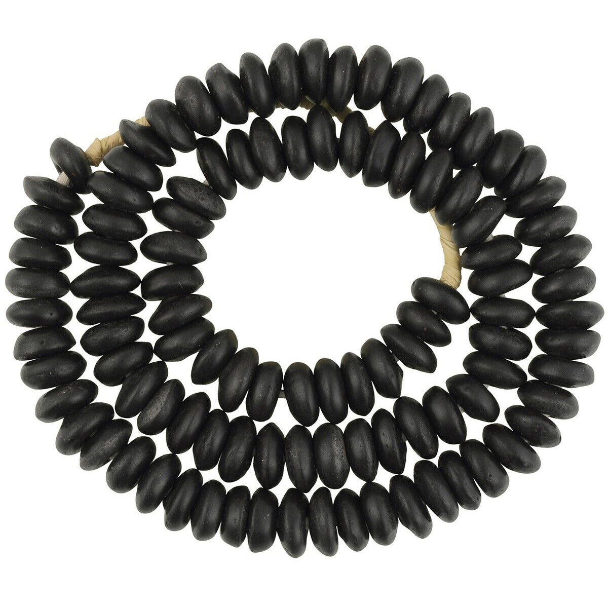 Authentic African Trade Krobo Glass Beads - 12-14Mm, 24.5" Strand