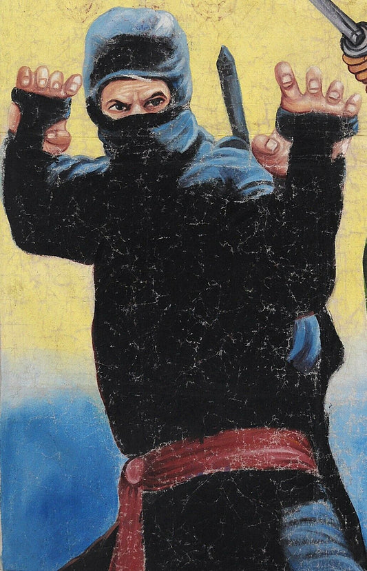 Ninja Movie Poster - Authentic Hand-Painted Ghana Art - alternate view