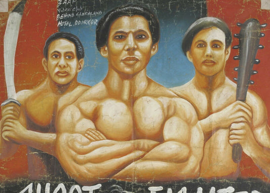 Authentic Shootfighter Movie Poster - Hand-Painted Ghana Art - alternate view