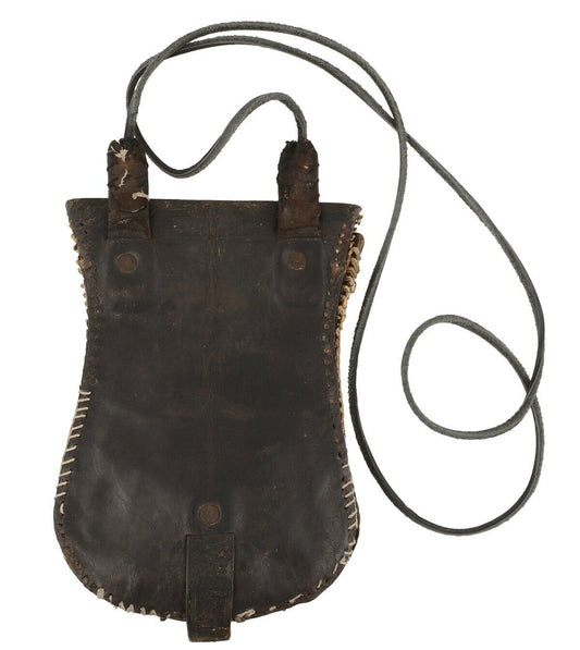 Authentic OLD Tuareg Leather Purse – Sahara Nomad Ethnic Wallet
