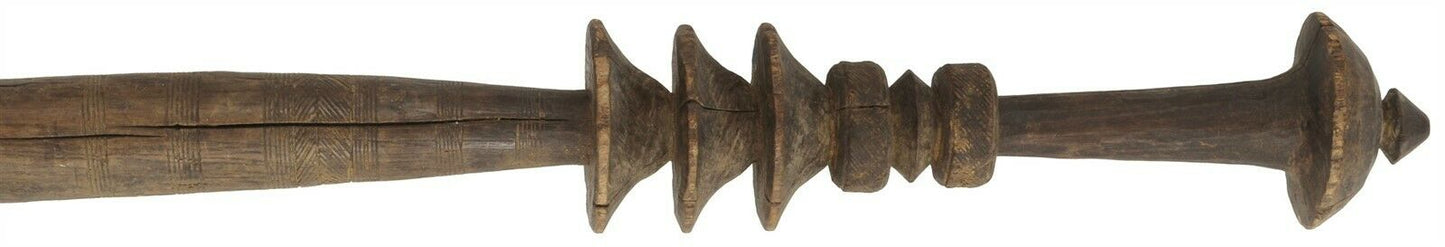 Tuareg Wooden Tent Post 43″ – Hand‑Carved Entrance Marker IGEM