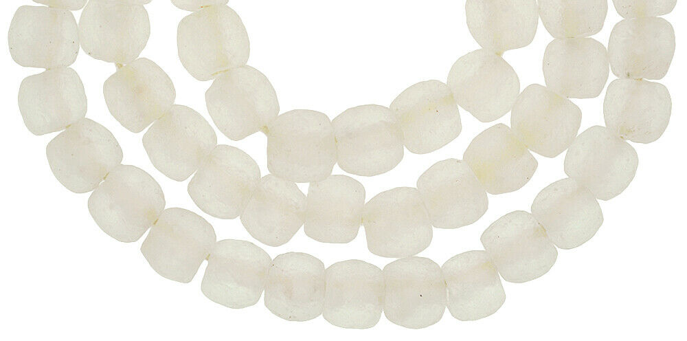 Translucent Krobo Glass Beads - African Handmade In Ghana - alternate view