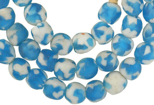 Handmade African Trade Beads - Fused Recycled Glass From Ghana - alternate view