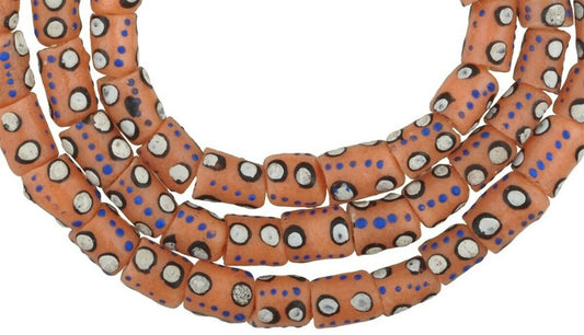 Handmade Ghana Fancy Powder Glass Beads - West Africa - alternate view