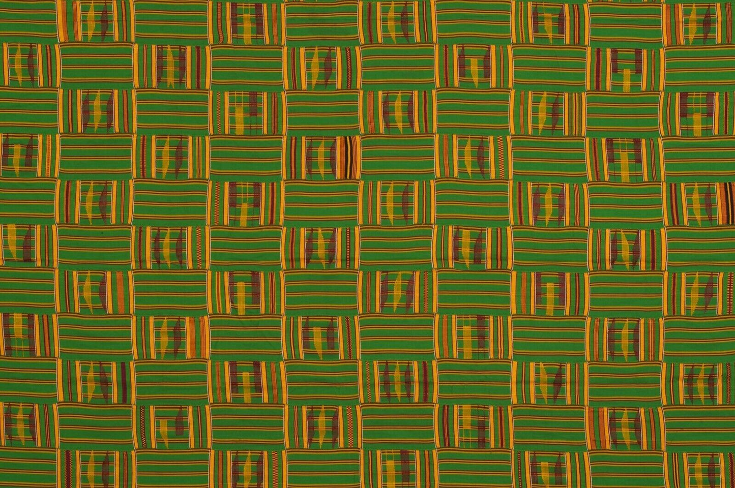 Handwoven Ashanti Kente MAN‑Size Vintage 1960s – Ghana Ceremonial Cloth
