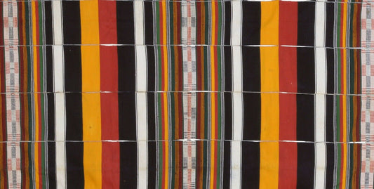 Old Handwoven African Djerma Niger Blanket Tuareg Tent Hanging Cloth Textile Art - alternate view