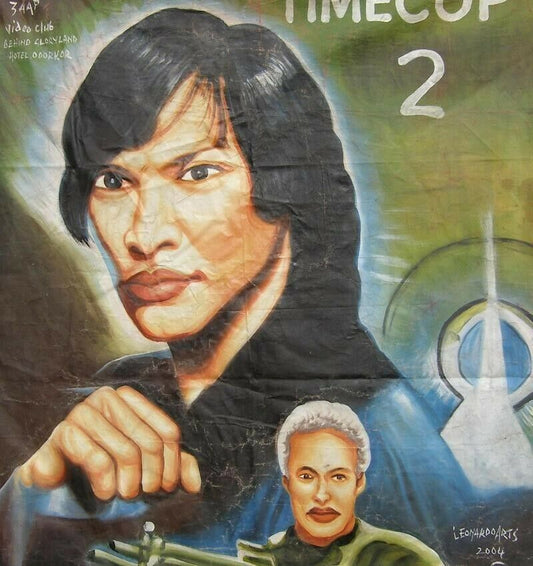 Time Cop 2: Vibrant Ghana Hand-Painted Poster - Action & Art Merge - alternate view