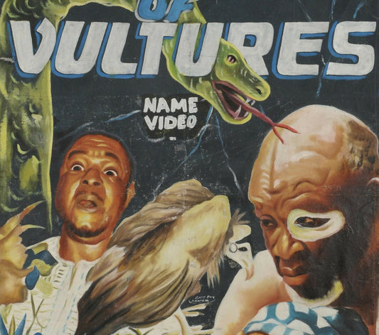 Night Of Vultures Movie Poster - Authentic Hand-Painted Ghanaian Art - alternate view