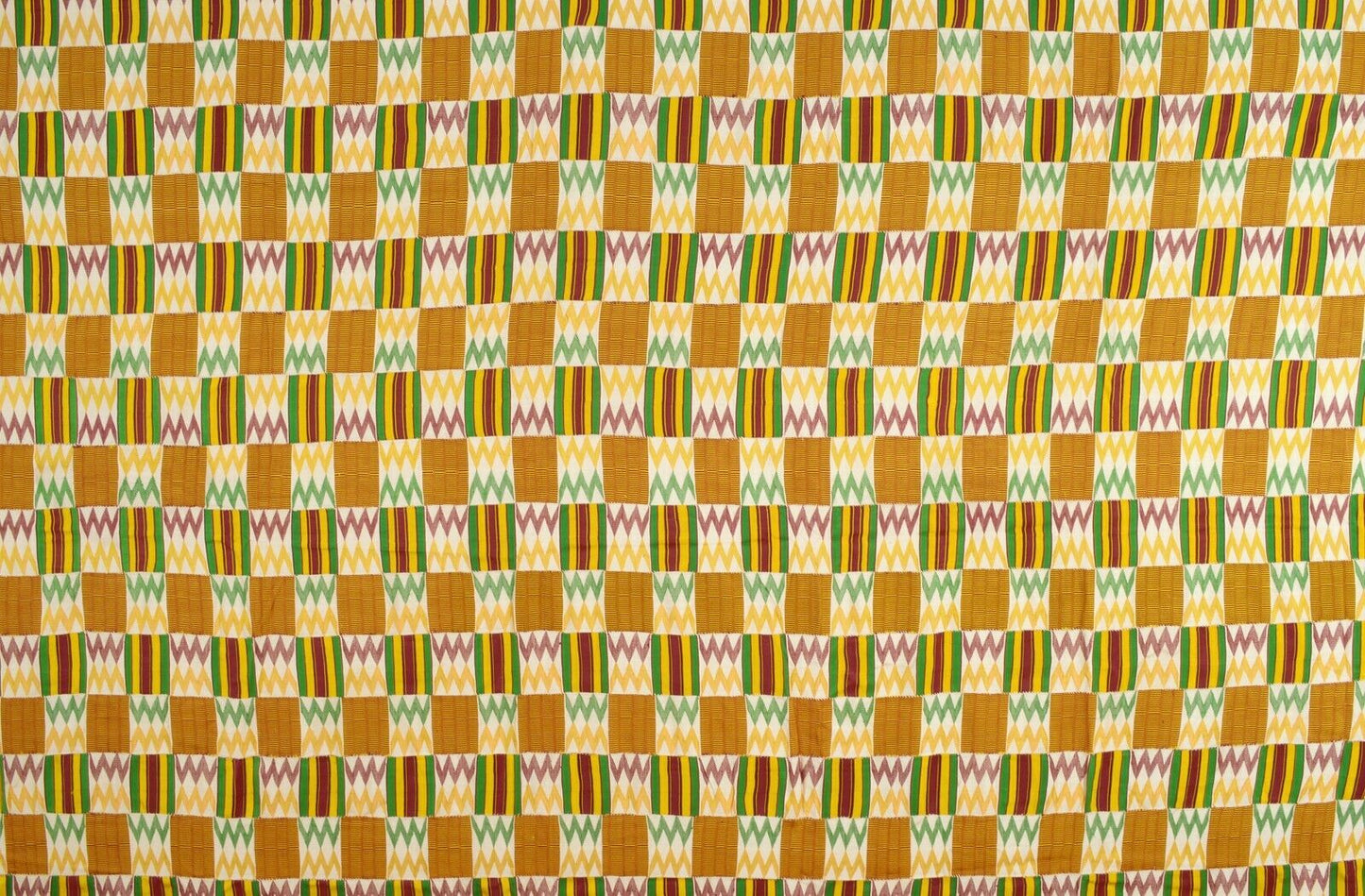 Handwoven Ashanti Kente – Mid‑1900s Man Size, Authentic Ghana Cloth