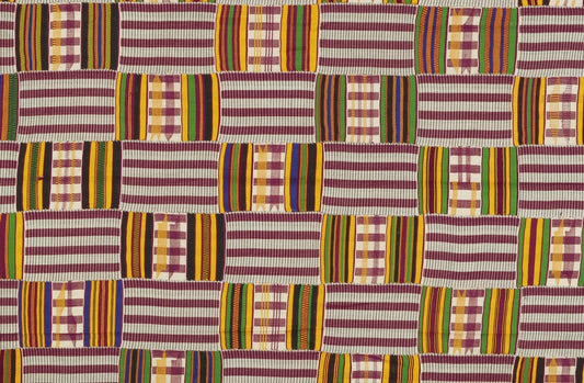 Handwoven Ashanti Kente Cloth – Woman Size 74”×37” (1970s)