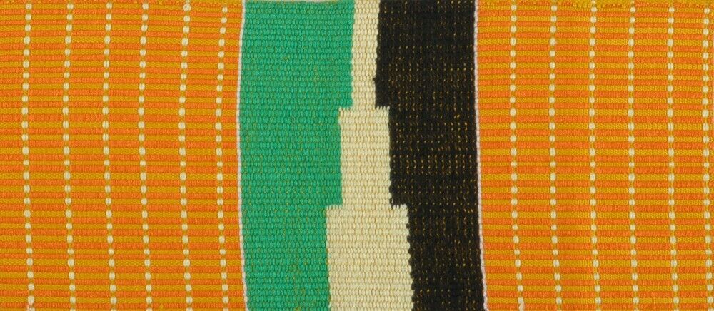 Authentic Handwoven Kente Scarf - Ghanaian Kente Stole - alternate view