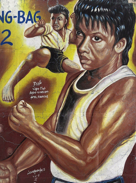 Ong Bak 2: Exclusive Ghanaian Hand Painted Martial Arts Poster - alternate view