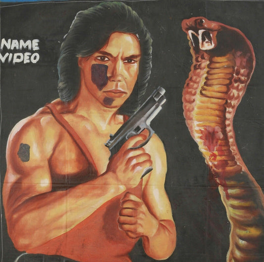 Operation Cobra: Unique Hand-Painted Movie Poster From Ghana - alternate view