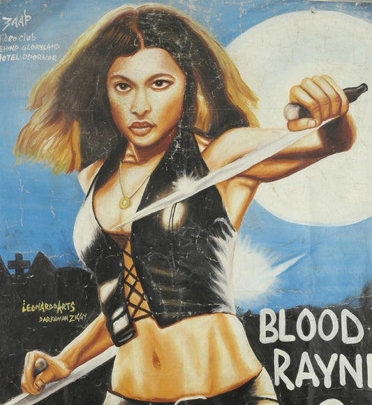 Bloodrayne 2 Deliverance Movie Poster Hand-Painted In Ghana - alternate view