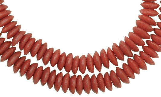 Exquisite 14Mm Krobo Glass Beads - African Trade Beads, 24" Strand - alternate view