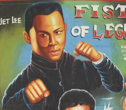 Fist Of Legend Movie Poster - Authentic Hand-Painted Ghanaian Art - alternate view