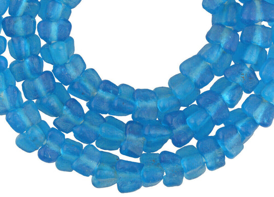 Translucent African Trade Beads - 9Mm Krobo Glass Beads - alternate view