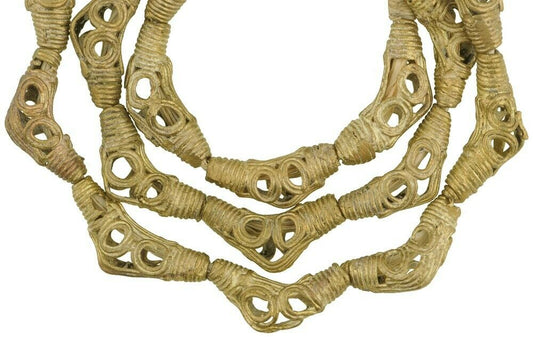Handcrafted Ashanti Brass Beads - Ancient Techniques From Ghana - alternate view