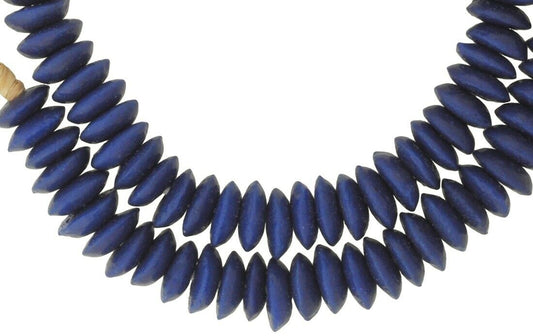 Authentic 14Mm African Trade Krobo Glass Beads - 24" Strand - alternate view