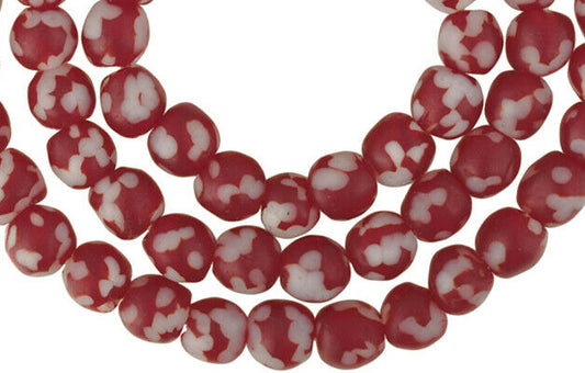Unique Recycled Glass African Trade Beads, Ghana 10Mm - alternate view