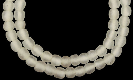 Authentic 9-10Mm Translucent Krobo Glass Beads - African Trade - alternate view