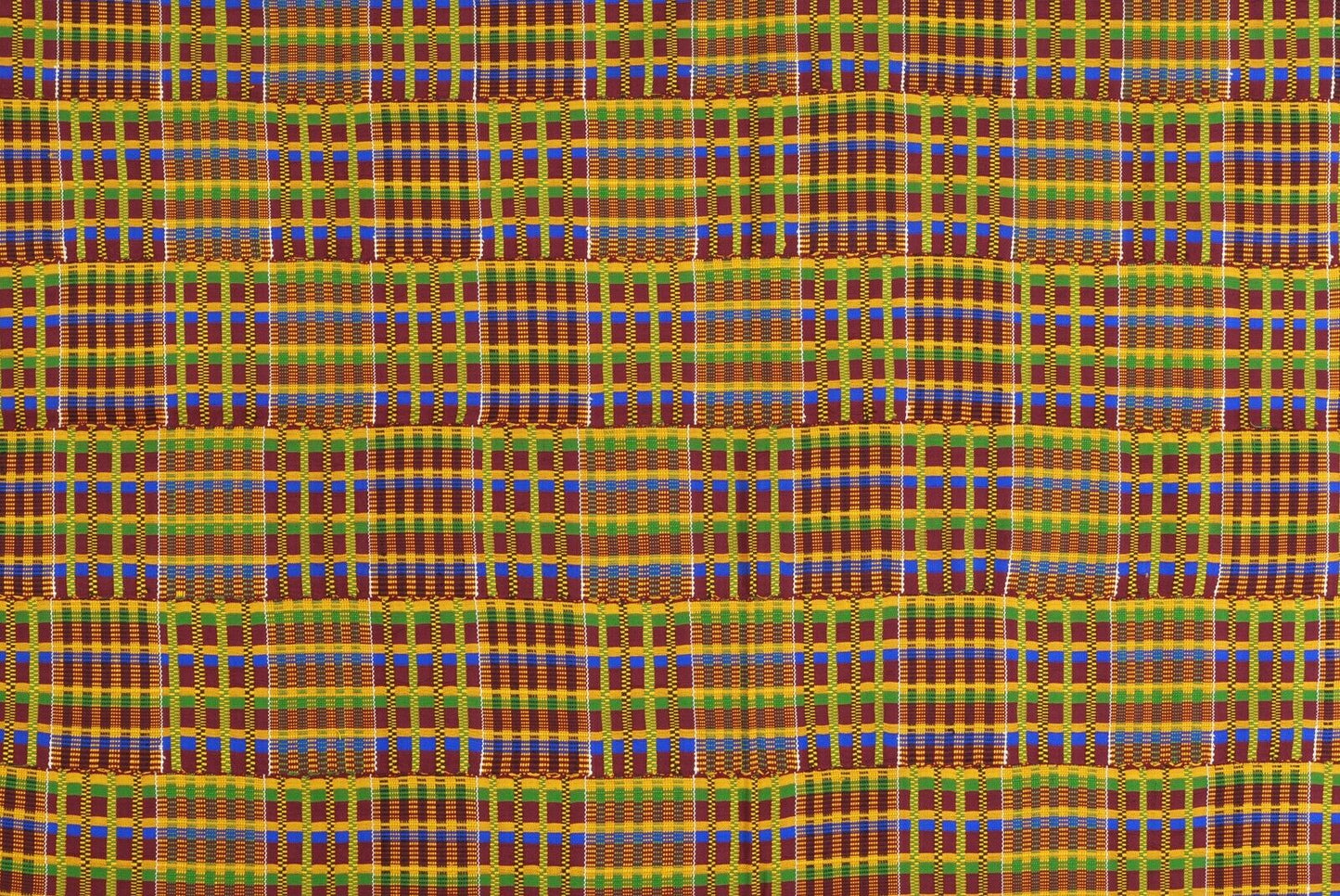 Handwoven Ashanti Kente Woman Size Vintage Cloth – 77 ½″ × 49″
