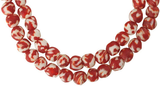 Handmade African Trade Beads: Recycled Ghana Glass Beads - alternate view