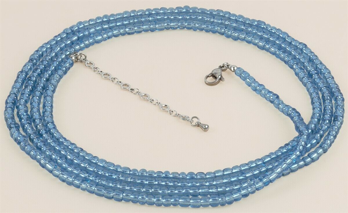Extension Chain Blue Glow Handmade African Waist Beads – Body Jewelry