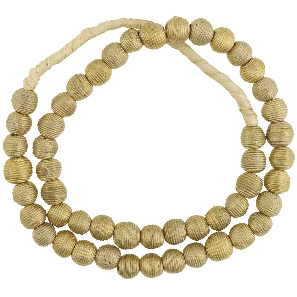 New Round Ashanti Brass Beads - Exquisite Jewelry Art