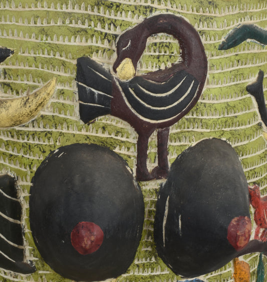 Sankofa Ceremonial Drum Musical Instrument Ghana 2 - alternate view