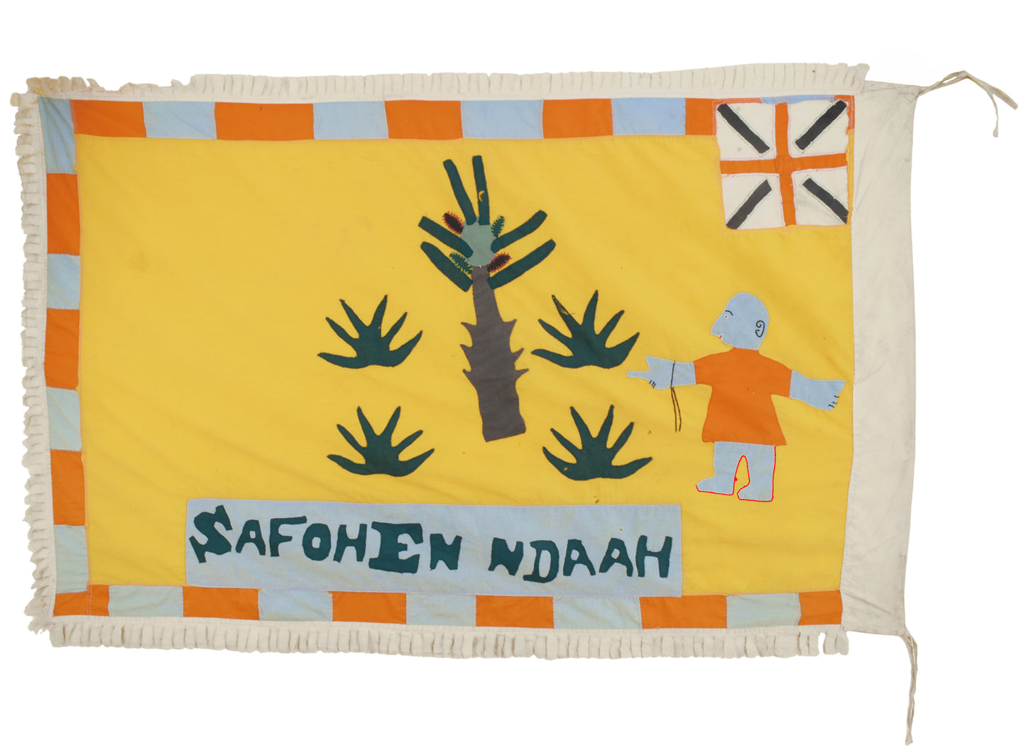 Authentic Asafo Frankaa Fante War Flag – Cape Coast Festival 153×100 cm