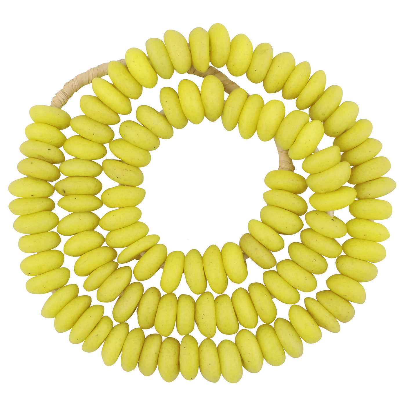Beads Recycled Glass Powder African Trade Disks Spacers Jewelry