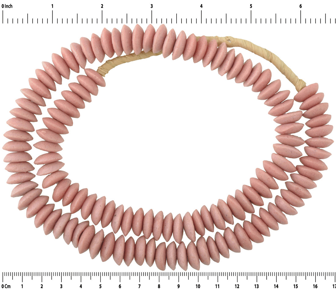 Exquisite African Trade Beads: 14Mm Krobo Beads From Ghana - close-up