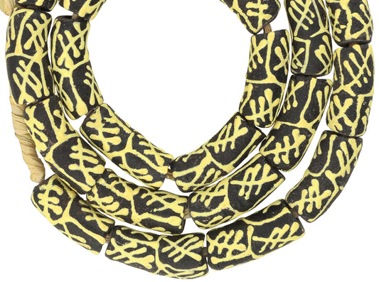 Fancy African Trade Beads - Powder Glass From Ghana - alternate view