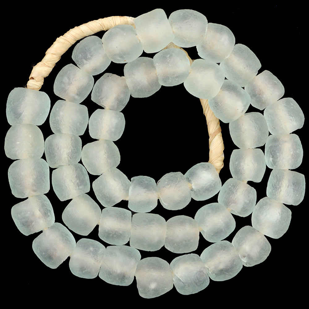 Translucent Krobo Glass Beads - 21.5" Strand, 14Mm, Recycled