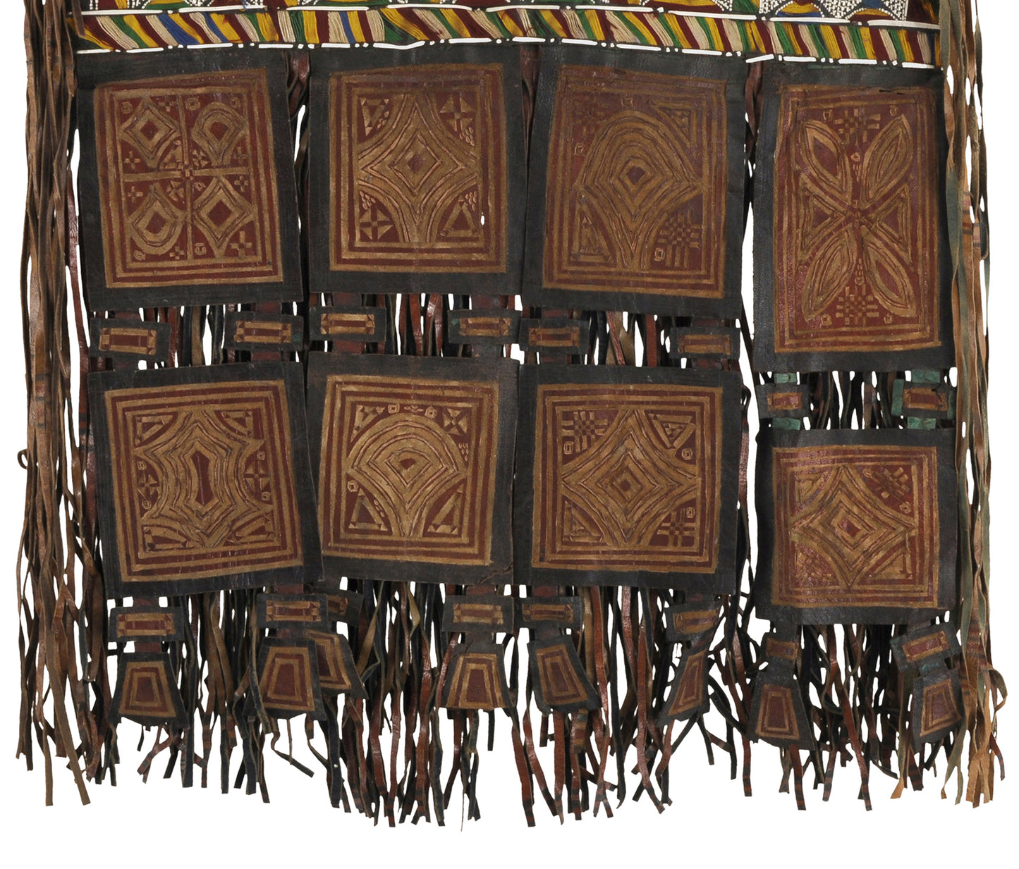 Authentic Tuareg Leather Wall Panel – Sahara Nomad Ethnic Decor