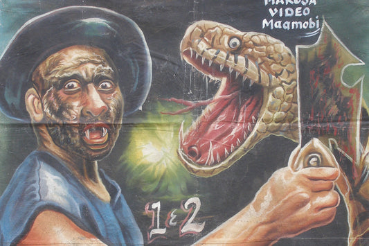 Authentic Python King 7 Graves Movie Poster - Hand-Painted - alternate view